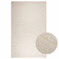 Dywan ZIZUR Kremowy Wygląd juty Do wewnątrz i na zewnątrz