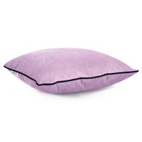 Poszewka velvetowa PIPING 45x45 2 szt. różowa AmeliaHome