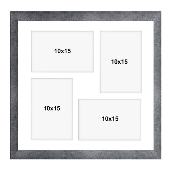 Ramka kwadratowa na 4 zdjęcia Hekla 34x34x4 MDF galeria beton 1szt. zdjęcie 3