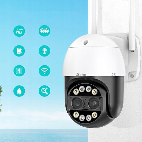 ZEWNĘTRZNA OBROTOWA KAMERA IP WIFI 8MPX 4K ULTRA HD 8x ZOOM DO MONITOROWANI na Arena.pl