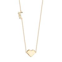 Naszyjnik Yes srebro pozłacane serce Hearts