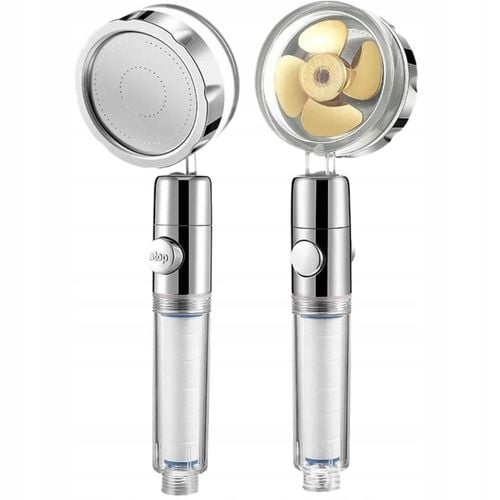 TURBO SŁUCHAWKA PRYSZNICOWA WENTYLATOR+WĄŻ+4xFILTR OSZCZĘDNA NAPOWIETRZAJĄC na Arena.pl