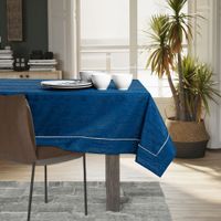Obrus Plamoodporny VESTA Mankiet + Lamówka 120x240 Indygo AmeliaHome