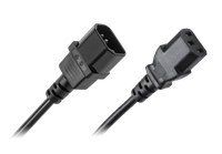 Kabel zasilający przedłużacz do komputera drukarki monitora IEC C13 C14 1,5 m