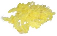 PIÓRA PIÓRKA DEKORACYJNE OZDOBNE13G 6-10CM ŻÓŁTE