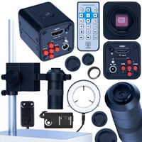 MIKROSKOP CYFROWY PROFESJONALNY Norma Black PRO HDMI 1080P OŚWIETLACZ 4W1