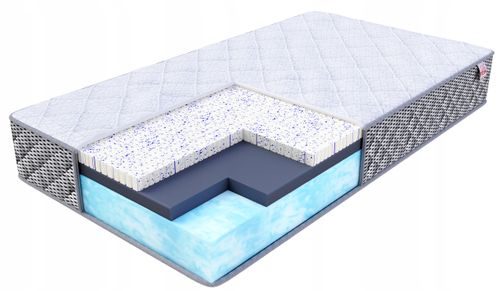 Materac 140 x 200 x 28cm piankowy LUKSUS H3 Bio Foam, lateks Ocean Blue Gel na Arena.pl