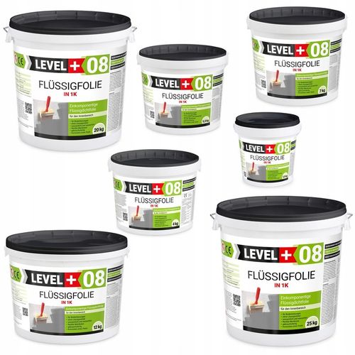 Folia w płynie 20kg Hydroizolacja Level+08 na Arena.pl