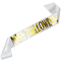 Miss Halloween - szarfa ze złotym nadrukiem