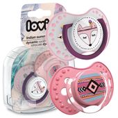 LOVI Smoczek uspokakający dynamiczny INDIAN SUMMER GIRL 6-18m