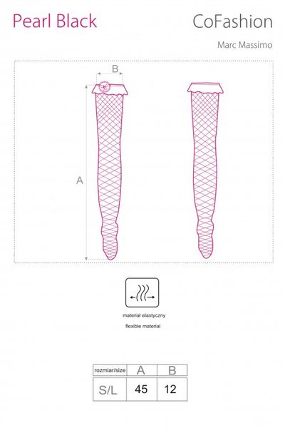 Pończochy Pearl Black rozmiar - S/L zdjęcie 3