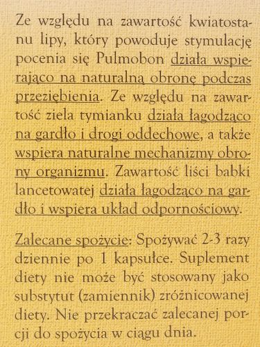 Pulmobon - Bonimed - 60 kapsułek na Arena.pl