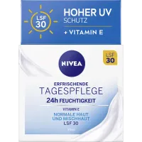 Odświeżająćy krem ochronny filtr 30 cera normalna, mieszana wit. E Nivea