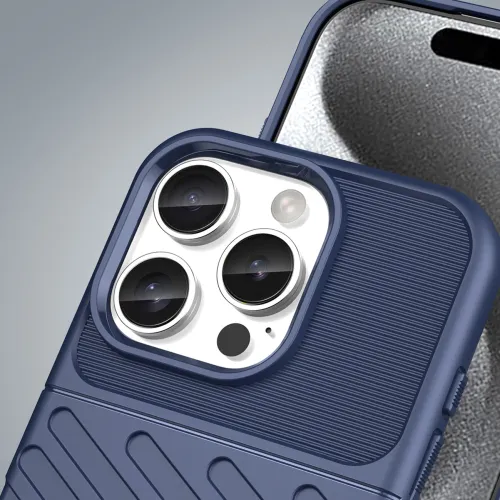 etui silikonowe thunder case do iphone 16 pro - niebieskie na Arena.pl
