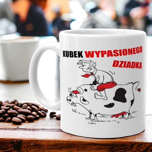 KUBEK Z NADRUKIEM ŚMIESZNY PREZENT DZIEŃ DZIADKA URODZINY IMIENINY DZIADEK na Arena.pl