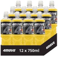 4MOVE Napój izotoniczny niegazowany o smaku cytrynowym 750 ml x 12 sztuk