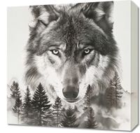 Obraz 50x50cm Wilczy Duch Lasu