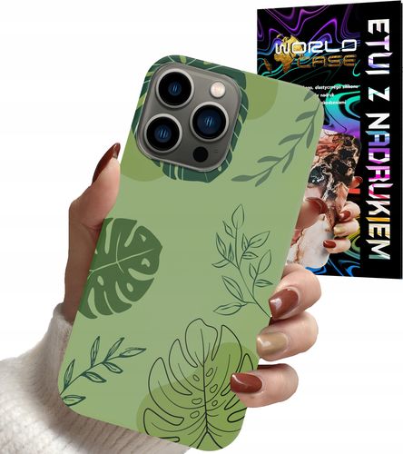 ETUI CASE DO IPHONE 15 PRO MAX - LIŚCIE WZORY DLA KOBIET KWIATY RÓŻE na Arena.pl