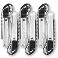 NÓŻ METALOWY NOŻYK TAPECIAK WYSUWANY Z OSTRZAMI OSTRZEM ŁAMANYM DO