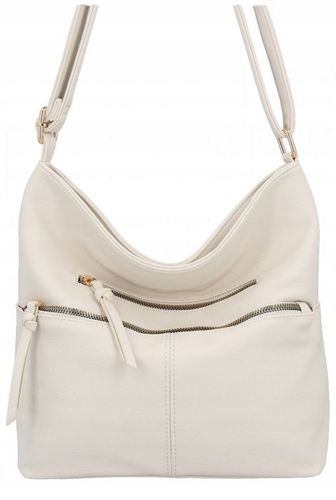 Herisson - torebka worek zamek skóra ekologiczna jasny beżowy 1052L2080 na Arena.pl