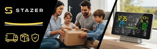 Stacja pogodowa pogody termometr higrometr barometr budzik smart WiFi na Arena.pl