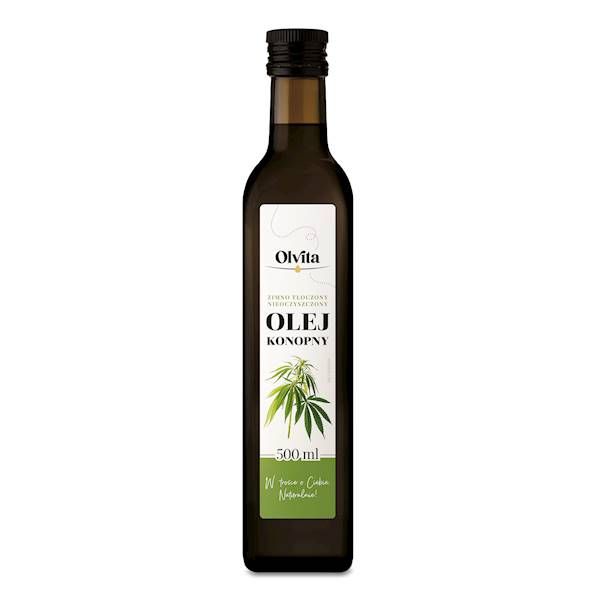 Olej konopny 500ml - OLVITA zdjęcie 1