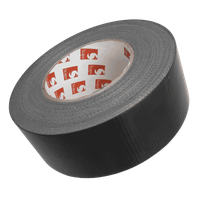 TAŚMA 3163 50mm/50m CZARNA, DUCT TKANINOWA POWLEKANA PRO B.MOCNA SCAPA