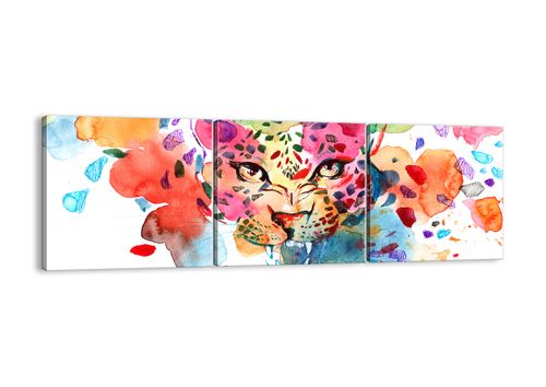 Obraz Na Płótnie - Pantera Rysunek - 90X30 Cm - Ca90X30-3068 na Arena.pl
