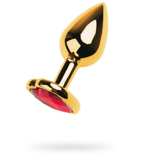 Toyfa złoty plug z czerwonym serduszkiem na Arena.pl