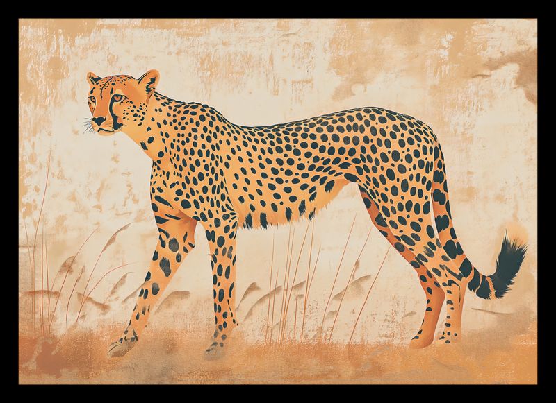 Plakat 29,7x21cm Gepard w Ruchu zdjęcie 2