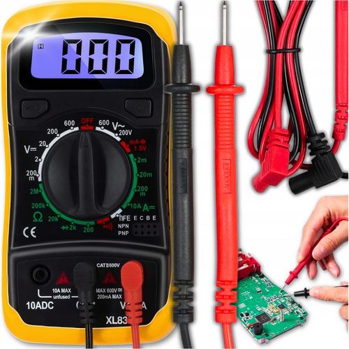 PROFESJONALNY MIERNIK PRĄDU DO MIERZENIA AMPEROMIERZ CYFROWY LCD UNIWERSALN na Arena.pl