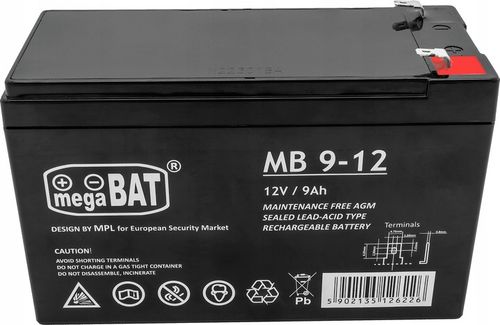 Akumulator AGM BEZOBSŁUGOWY 12V 9Ah (wymiar 7,2Ah) ALARM UPS na Arena.pl