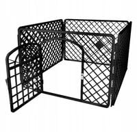 Kojec dla szczeniąt Zagroda dla psa CZARNY (I220)