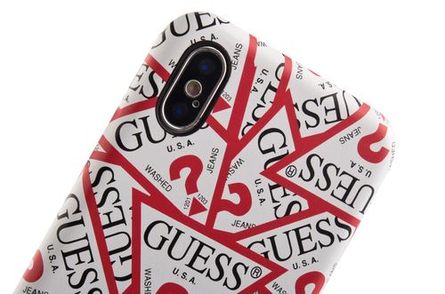 GUESS HARD CASE TRIANGLE Apple iPhone X - WHITE na Arena.pl