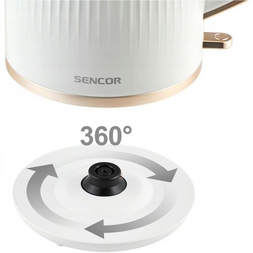 Czajnik Elektryczny 1,7L Bezprzewodowy Sencor 7510WH 2200W Wskaźnik na Arena.pl