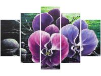 70 100CM OBRAZ 5 ELEM STORCZYK STAWEM DRUK PŁÓTNO