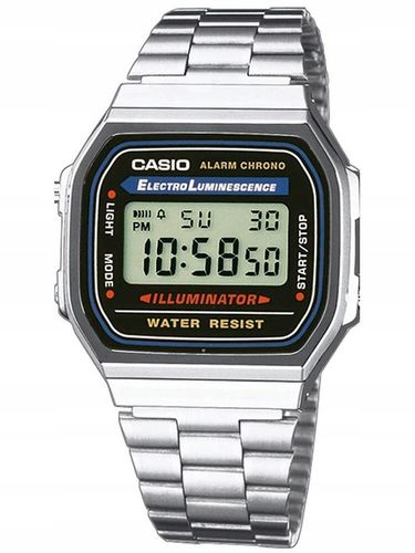 ZEGAREK MĘSKI CASIO RETRO VINTAGE A168WA stoper alarm datownik +BOX na Arena.pl