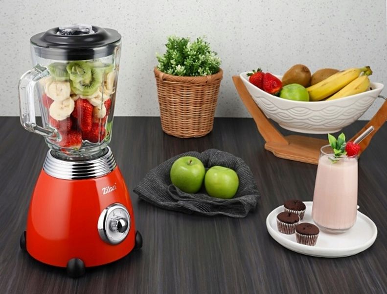 BLENDER KIELICHOWY CZERWONY 2 BIEGI PULSE RETRO 500W zdjęcie 6