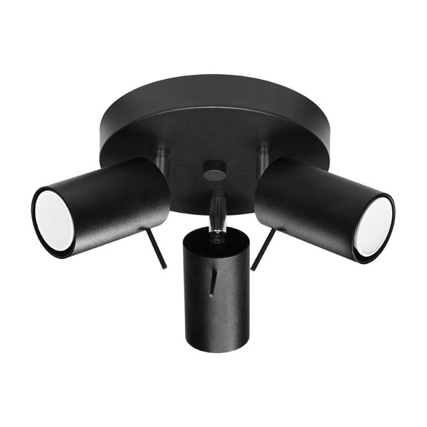 Plafon RING 3P czarny zdjęcie 1