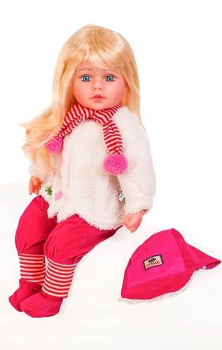 DUŻA LALKA Doris MÓWI i ŚPIEWA PL BOBAS 60 cm DŁUGIE WŁOSY DO CZESANIA na Arena.pl