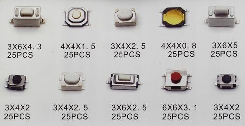 Zestaw przełączników Tact Switch SMD 250szt. na Arena.pl
