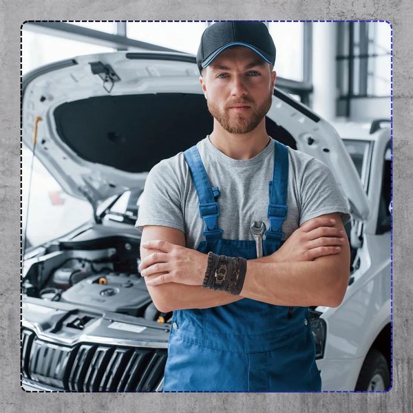 Zestaw 6 brązowych męskich bransoletek plecionych skórzanych zdjęcie 8