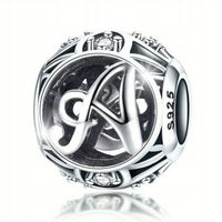 CHARMS Literka A CHARMS LITERA Srebro 925 Charms Trusky
