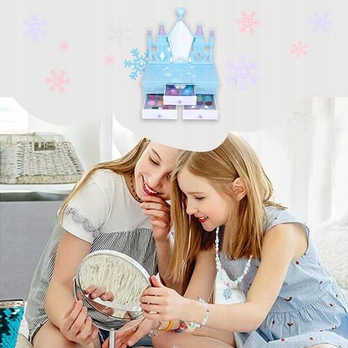 KUFEREK KOSMETYKÓW ZAMEK ZESTAW DO malowania makijażu i paznokci dla dzieci na Arena.pl