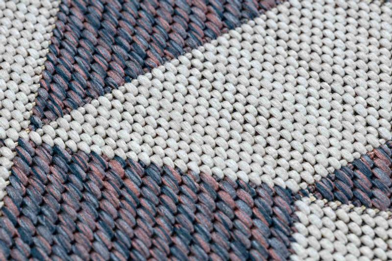 RUG/LU/VINEA/GEOMETRIC/CREAM+BLUE/80x150 zdjęcie 5