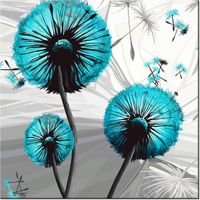 40CM 40CM OBRAZEK DMUCHAWCE TURKUSACH DRUK PŁÓTNO OBRAZ