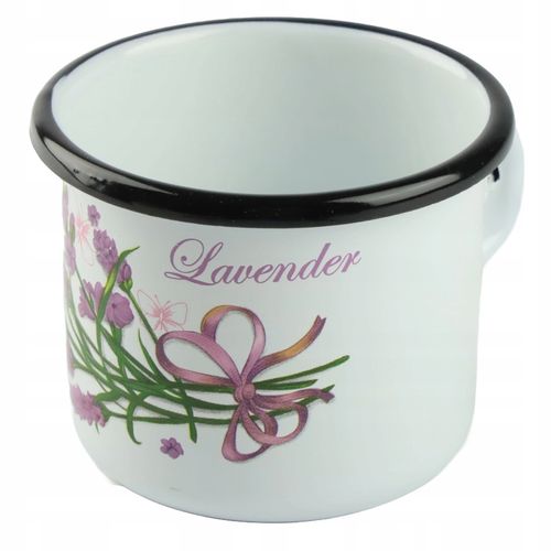 KUBEK SILESIA EMALIA 400 ML 9CM METALOWY KUBEK DO KAWY HERBATY OBOZOWY na Arena.pl