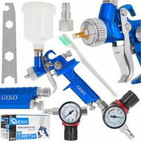 Pistolet lakierniczy MINI HVLP 0,8mm 125ml Geko G03122 regulator