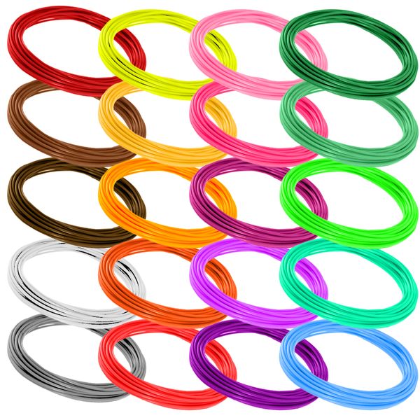 Filament Do Długopisu 3D Mix 20 Kolorów - 100M zdjęcie 1