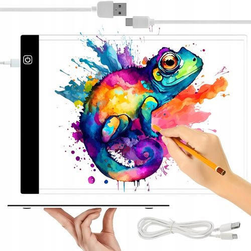 Tablica Do Szkicowania Deska Kreślarska Tablet Graficzny LED Kalka A4 na Arena.pl